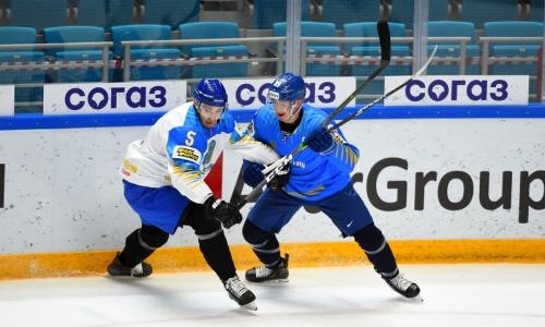Сборная Казахстана провела второй двусторонний матч с девятью шайбами перед ЧМ-2021