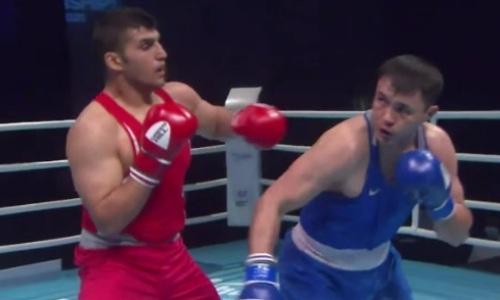 Видео боя, в котором Кункабаев отправил в нокдаун иранца и вышел в финал чемпионата Азии-2021