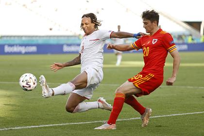 Сборная Швейцарии сыграла вничью с Уэльсом в матче чемпионата Европы по футболу