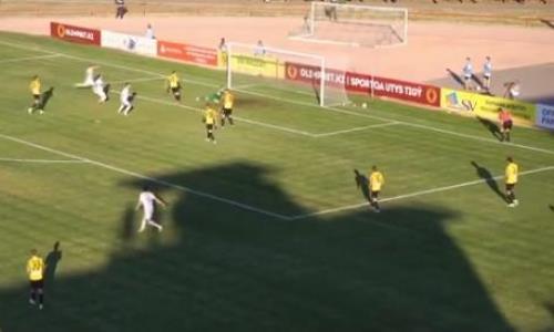 Видео техничного гола защитника «Кайрата» в свои ворота в матче против «Тобола»