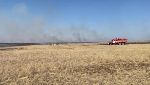 В Карагандинской области ликвидированы два степных пожара и 14 возгораний