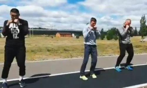 Казахстанские профи-боксеры продолжают тренировки в Нур-Султане. Видео