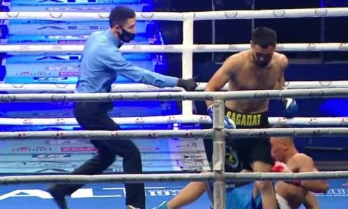 С быстрого нокдауна и отказа казахстанца начался вечер бокса в Алматы