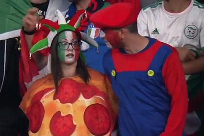 Болельщица нарядилась в костюм пиццы на финал Евро и прославилась в соцсетях