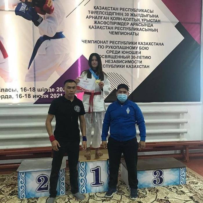Акмолинская спортсменка стала чемпионкой Казахстана по Рукопашному бою