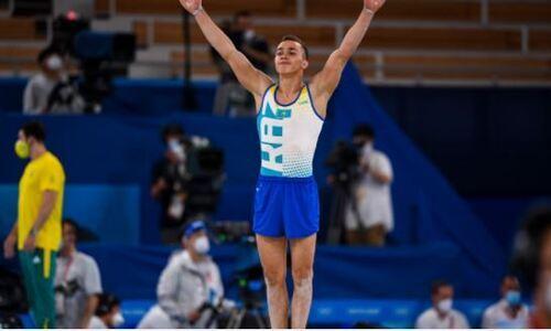 Появилось видео успешной квалификации казахстанского гимнаста на Олимпиаде-2020. Он выступит в трех финалах