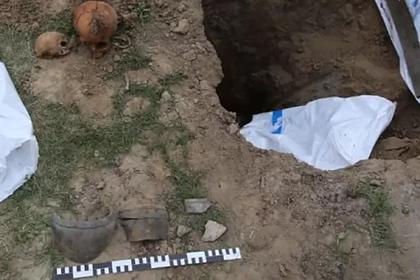 Россиянин копал яму для туалета и нашел череп с костями