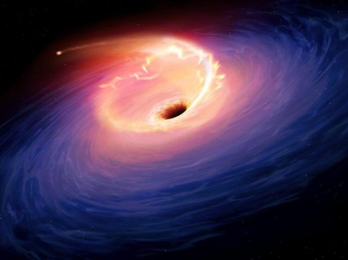 Ученые увидели свет с другой стороны черной дыры
