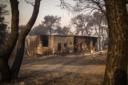 Пожары в Греции уничтожили около 100 домов