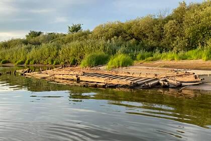 В Нижнем Новгороде нашли останки древнего деревянного судна