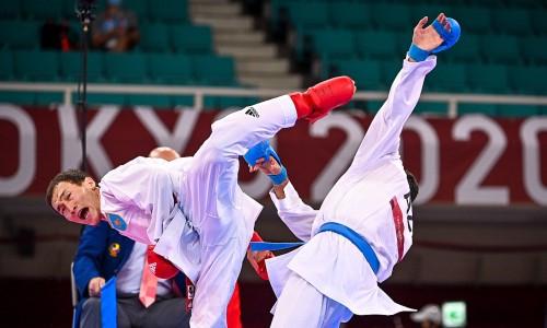 Казахстанский каратист одержал третью победу кряду и вышел в полуфинал Олимпиады-2020