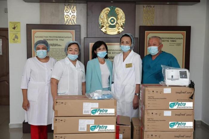 10 аппаратов оксигенотерапии – подарок Кызылординской инфекционной больнице