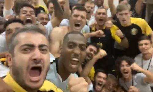 «Алашкерт» показал видео из раздевалки после исторической победы над «Кайратом» в Лиге Европы