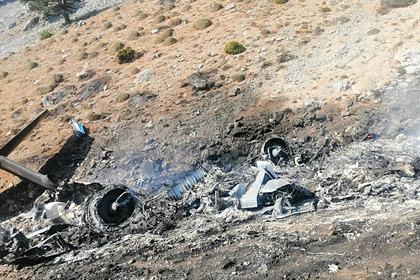 Появились фото с места крушения самолета Бе-200 в Турции