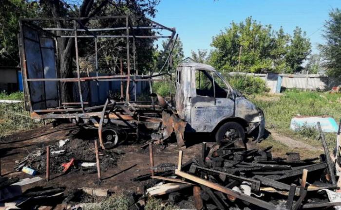 Дети сожгли автомобиль «ГАЗель» в Актобе