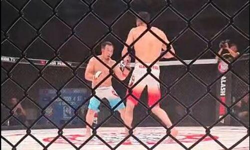 Нокаутом казахстанского бойца от узбека завершился международный турнир по MMA. Видео