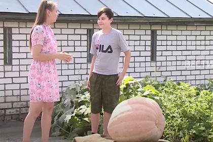 Школьник из Чебоксар вырастил 60-килограммовую тыкву