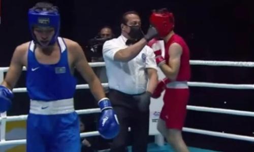 Видео нокаута чемпиона Азии из Казахстана на МЧА-2021 по боксу
