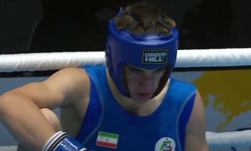 Казахстанский боксер отправил в тяжелый нокаут иранца на МЧА-2021 по боксу