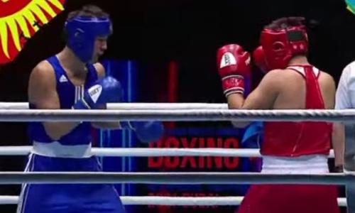 Казахстанский боксер после нокаута за 90 секунд дважды отправил соперника в нокдаун на МЧА-2021