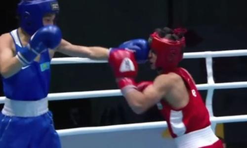 Видео волевой победы казахстанского боксера над узбеком за выход в финал МЧА-2021