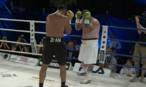 В Сети появилось видео титульного боя казахстанского супертяжа с жестким нокаутом в формате HD