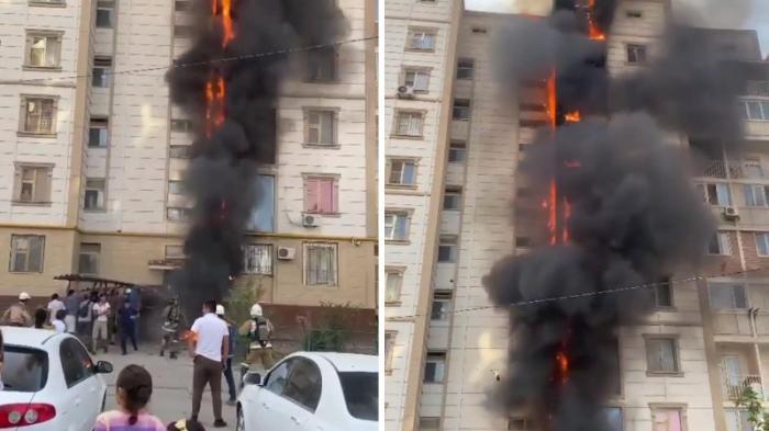 Пожар в многоэтажке Шымкента попал на видео
                27 августа 2021, 20:05