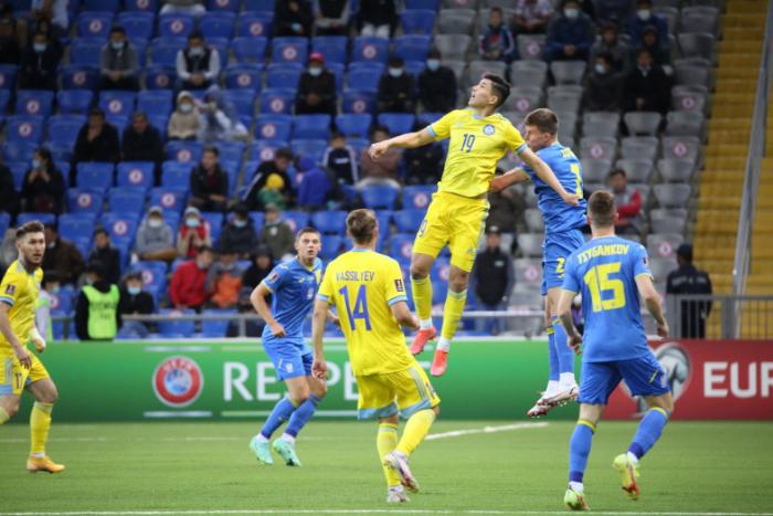 Фоторепортаж с матча квалификации ЧМ-2022 Казахстан – Украина