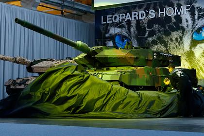 Немецкий танк Leopard 2 A7+ замедлили
