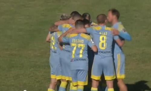 Показан видеообзор матча Премьер-Лиги «Акжайык» — «Астана» 0:1