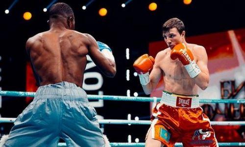 Казахстанский боксер разгромил «маленького» соперника в бою за титул WBA