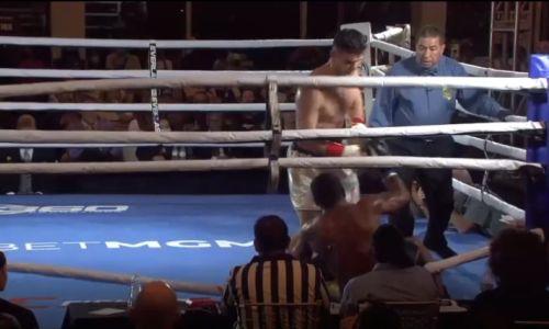Видео полного боя Али Ахмедова с досрочным поражением нокаутера «Пантеры»