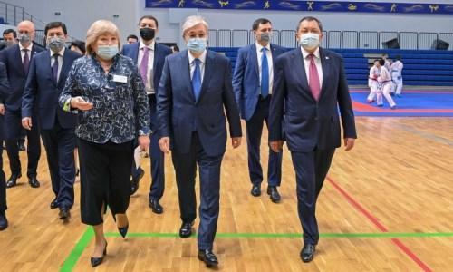Президент Казахстана посетил спортивный комплекс «Халық Арена». Фото