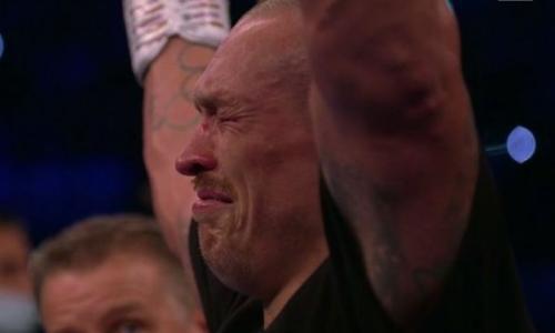 Усик заплакал после победы над Джошуа в чемпионском бою