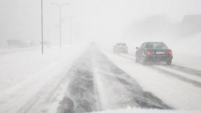 Снег и буран на трассе Нур-Султан – Боровое