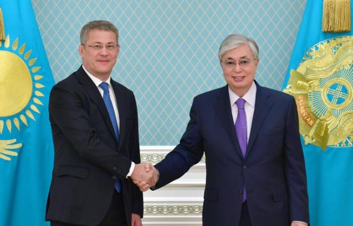 Президент Казахстана принял главу Башкортостана