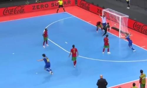 Сборная Казахстана на последней минуте сравняла счет в матче с Португалией. Видео