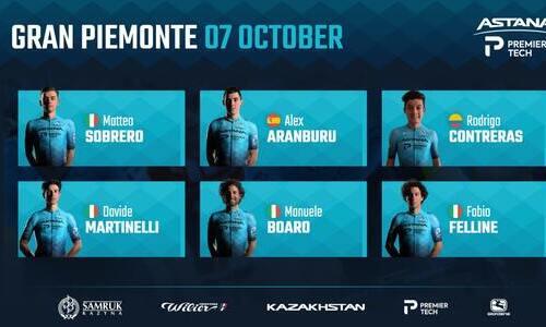 «Астана» объявила состав на однодневку «Гран Пьемонте»