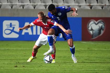 Футболист молодежной сборной России оформил дубль за шесть минут