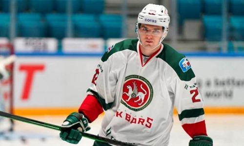 Хоккеист сборной Казахстана забил матче КХЛ и набрал очки в трех последних играх из четырех. Видео
