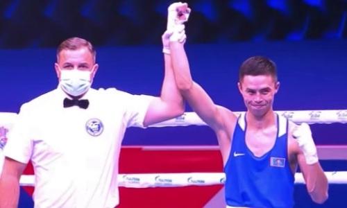 Казахстанские боксеры выиграли первые четыре боя чемпионата мира с общим счетом 20:0. Видео