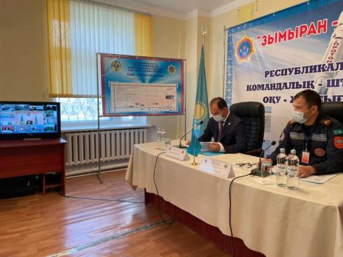 В рамках РКШ учения «Зымыран-2021» выступил заместитель акима Карагандинской области
