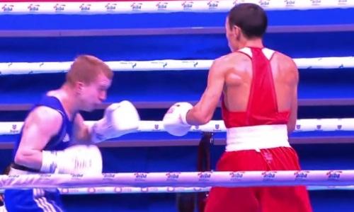 Видео полного боя пятикратного чемпиона Казахстана за выход в финал ЧМ-2021 по боксу