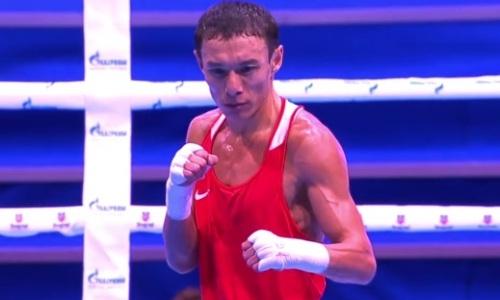 «Никаких шансов». Казахстанский боксер впечатлил эксперта полуфинальным боем ЧМ-2021