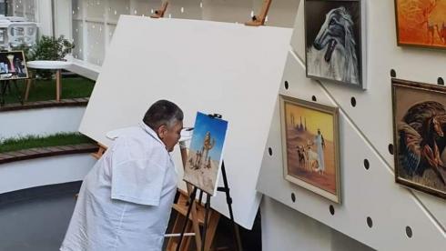 Художник мира: Карагандинец Карипбек Куюков представил свои картины на Expo 2020 в Дубае