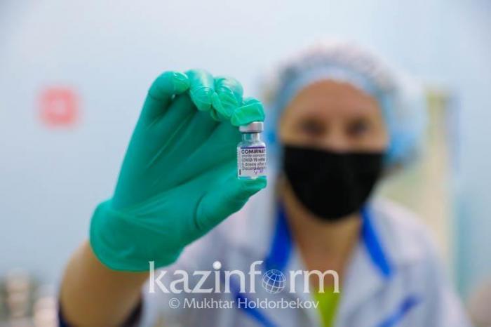 Первым компонентом вакцины «Pfizer» провакцинировано свыше 126 тысяч человек в РК