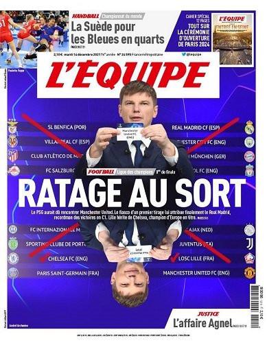«Провальный жребий». L'Équipe поместил экс-игрока «Кайрата» на обложку нового номера