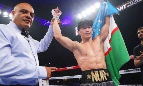 Казахский боксер из Узбекистана оформил нокаут жестким ударом по печени. Видео