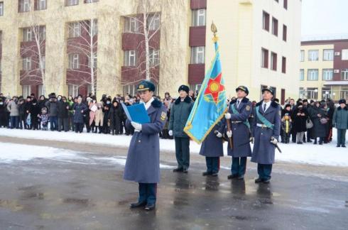 Воспитанники военных школ «Жас улан» дали клятву на верность Родине