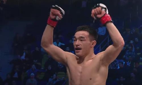 Непобежденный казахстанский боец «усыпил» узбекистанца в первом раунде